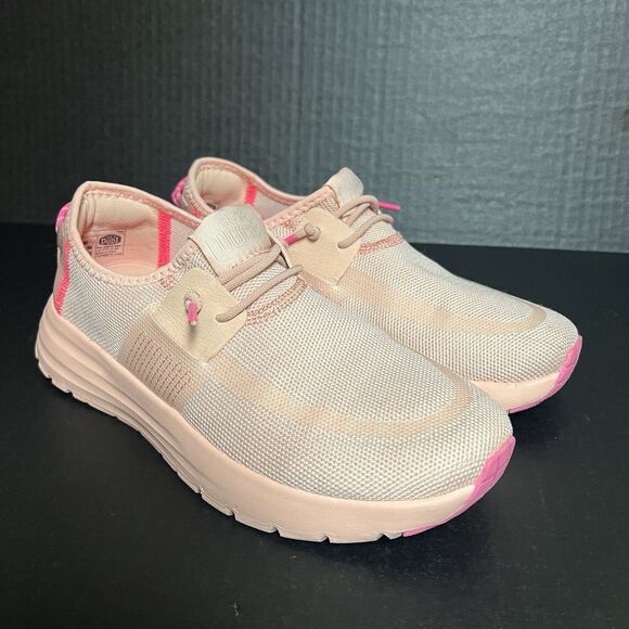 Hey Dude Sirocco Shell Slip on Women’s Speckle Pink Shoes Size 7 - Picture 1 of 9